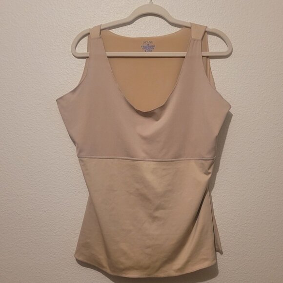 SPANX Scoop Neck Control Tank Top Women Shapewear Slimming 3X Nude - Picture 1 of 5